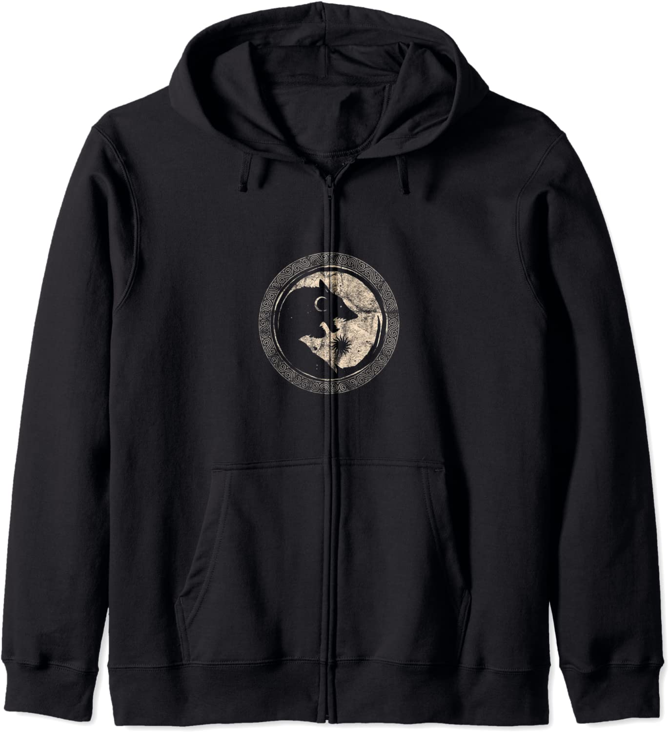 Geri Freki Odin Wolves Viking Norse Mythology Valhalla Hoodie