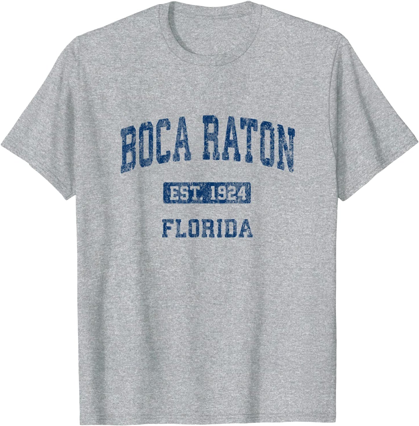 Boca Raton Florida FL Vintage Athletic Sports Design T-Shirt