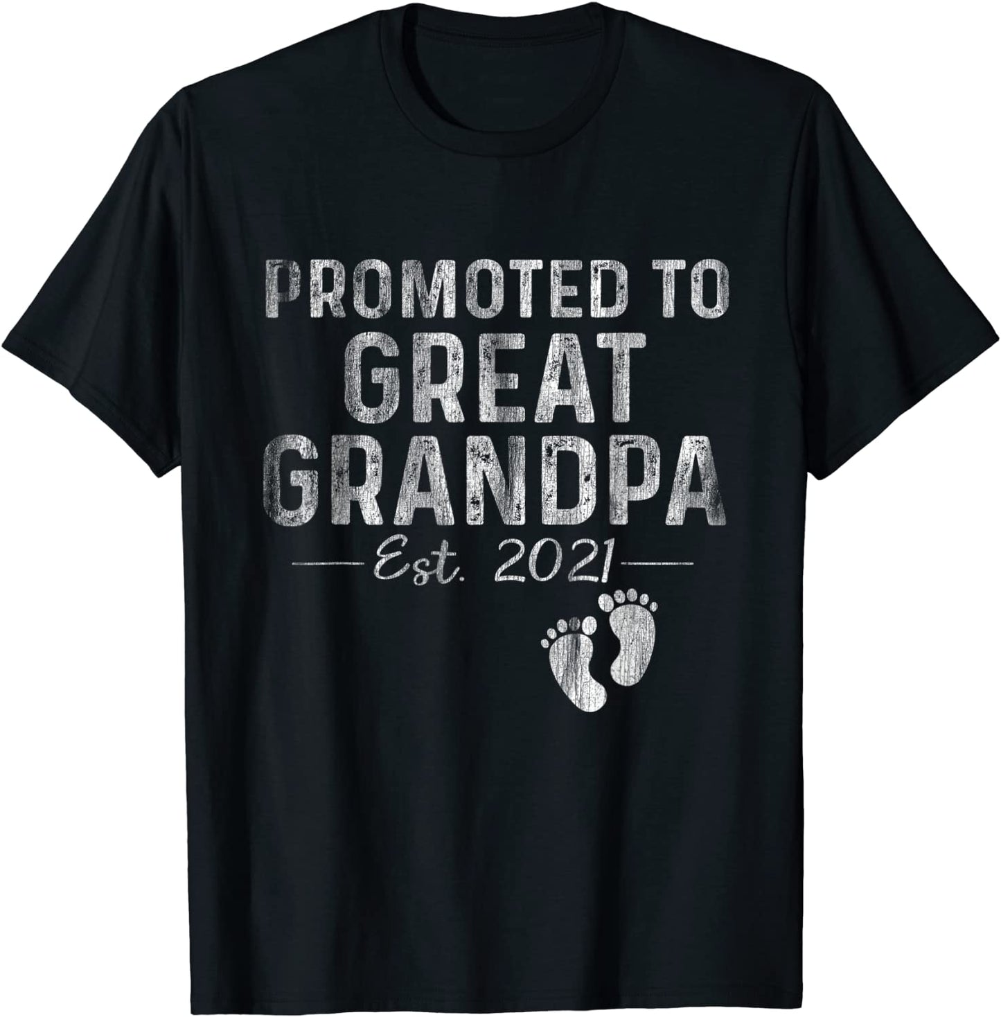 Mens Promoted To Great Grandpa est 2021 Shirt Fathers Day Gifts T-Shirt