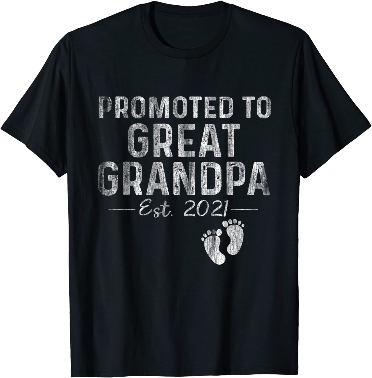 Mens Promoted To Great Grandpa est 2021 Shirt Fathers Day Gifts T-Shirt