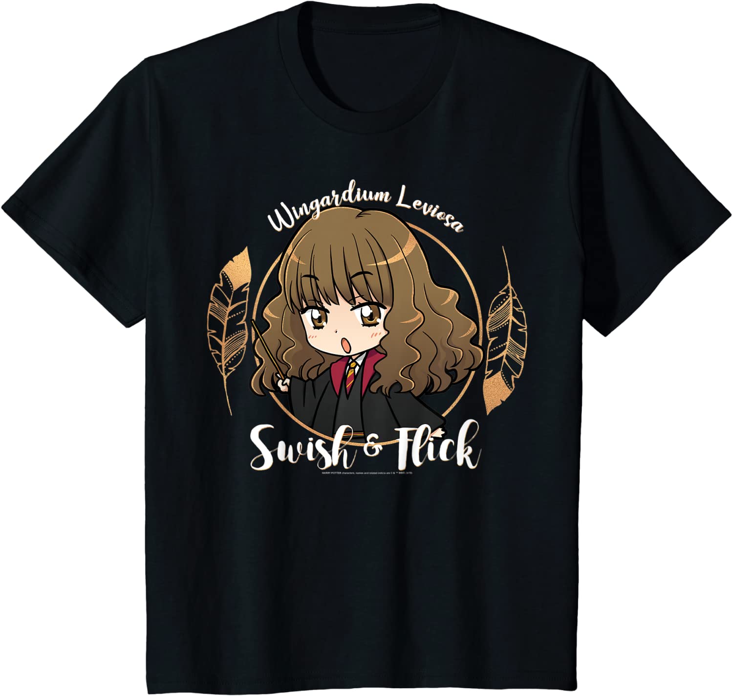 Kids Harry Potter Hermione Granger Swish And Flick Anime Portrait T-Shirt