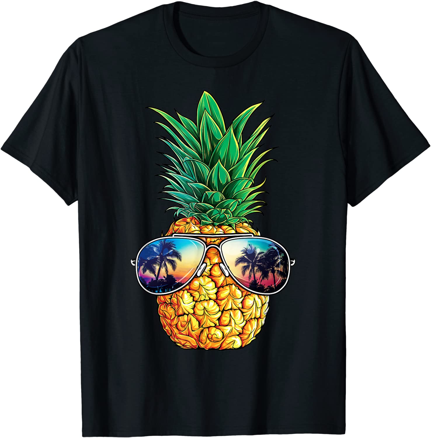 Pineapple Sunglasses T shirt Aloha Beaches Hawaiian Hawaii