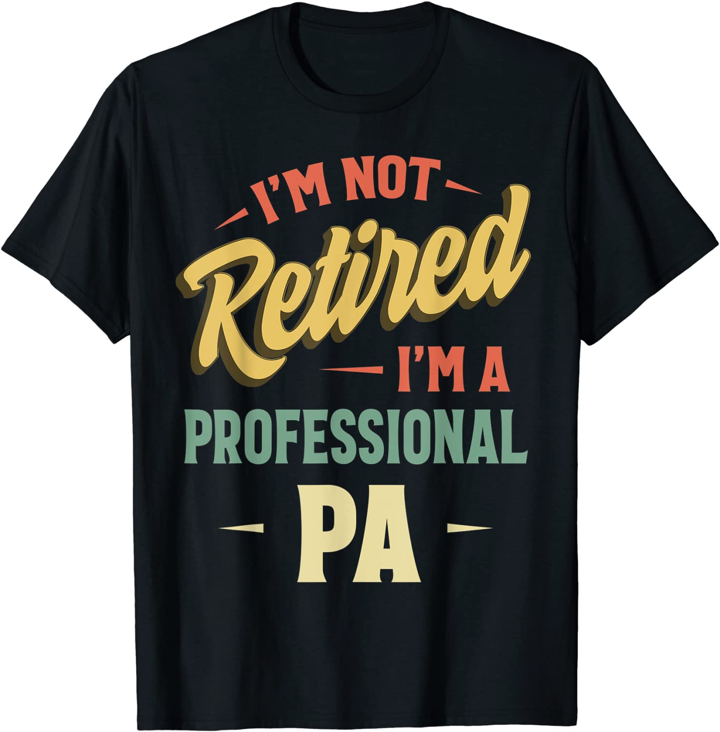 Im Not Retired Im A Professional Pa T-Shirt