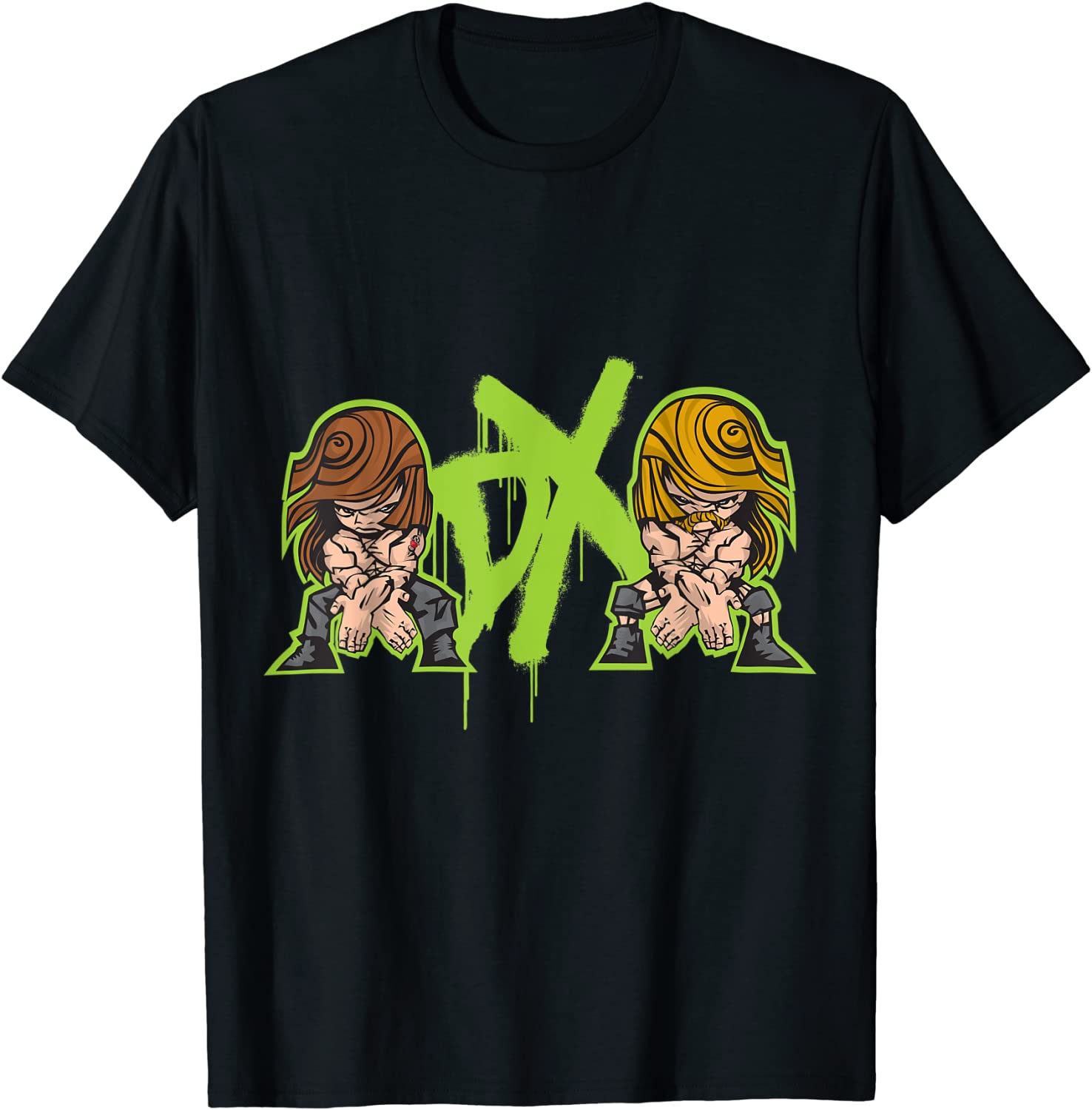 WWE DX Illustrated Chop Graphic T-Shirt