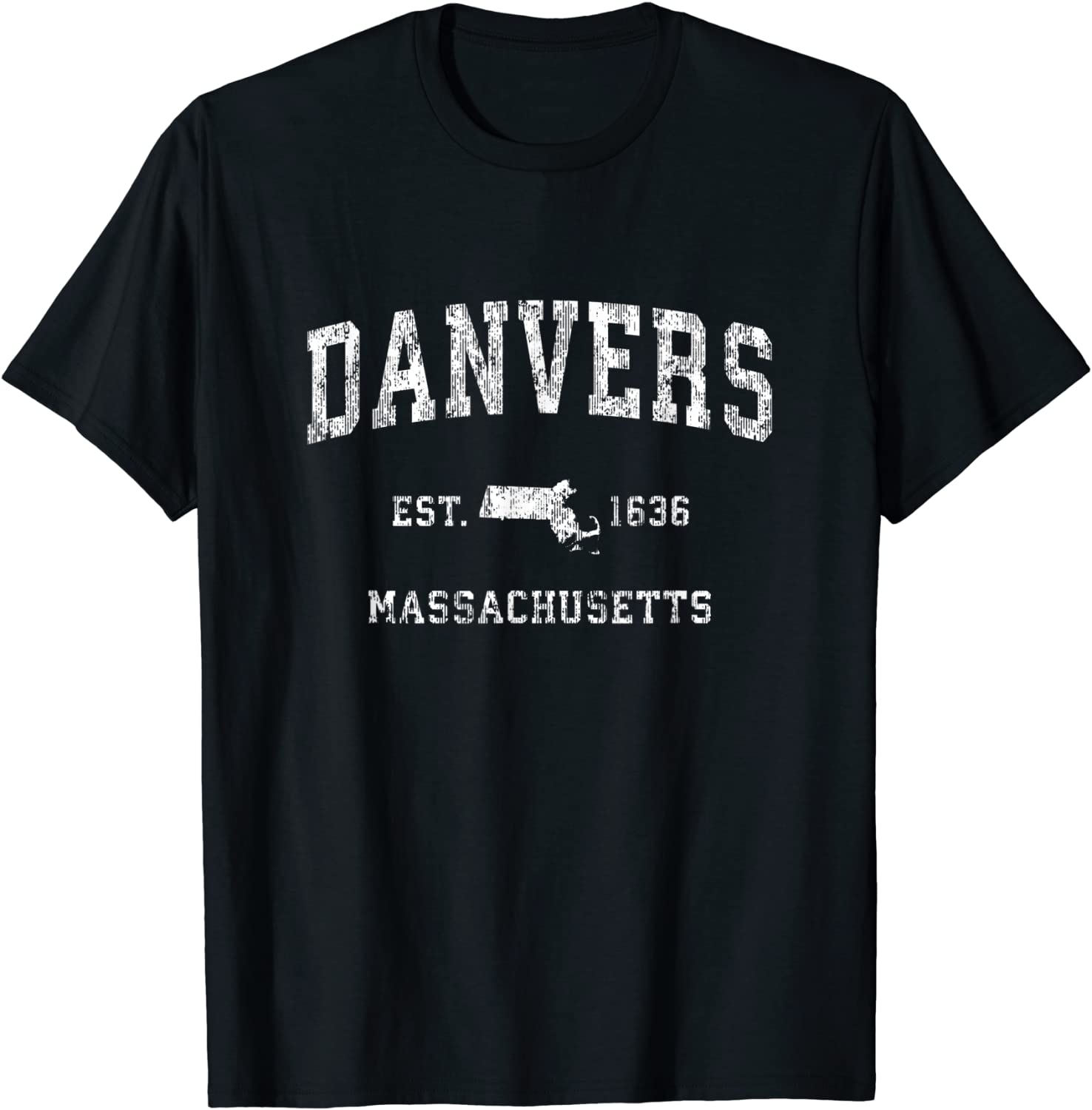 Danvers Massachusetts MA Vintage Athletic Sports Design T-Shirt