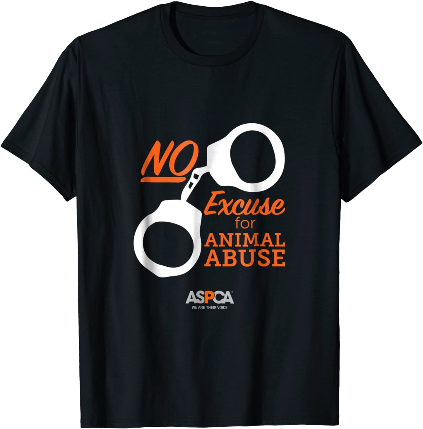 ASPCA No Excuse for Animal Abuse T-Shirt Dark