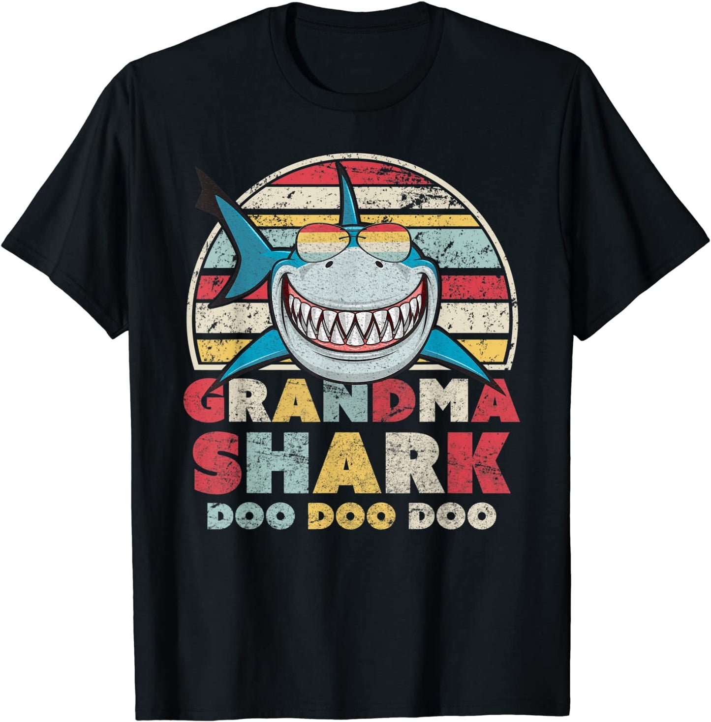 Grandma Shark Shirt Gift For Nan T-Shirt