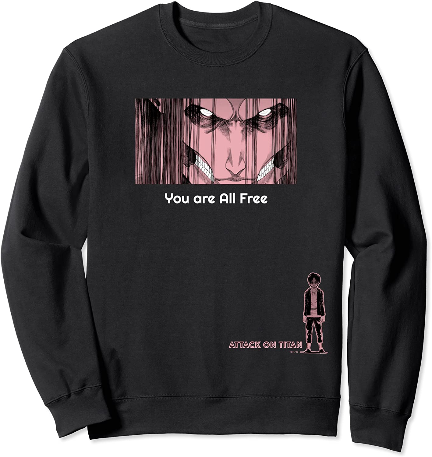 Commemoration of completion You are All Free Attack on Titan Sweatshirt