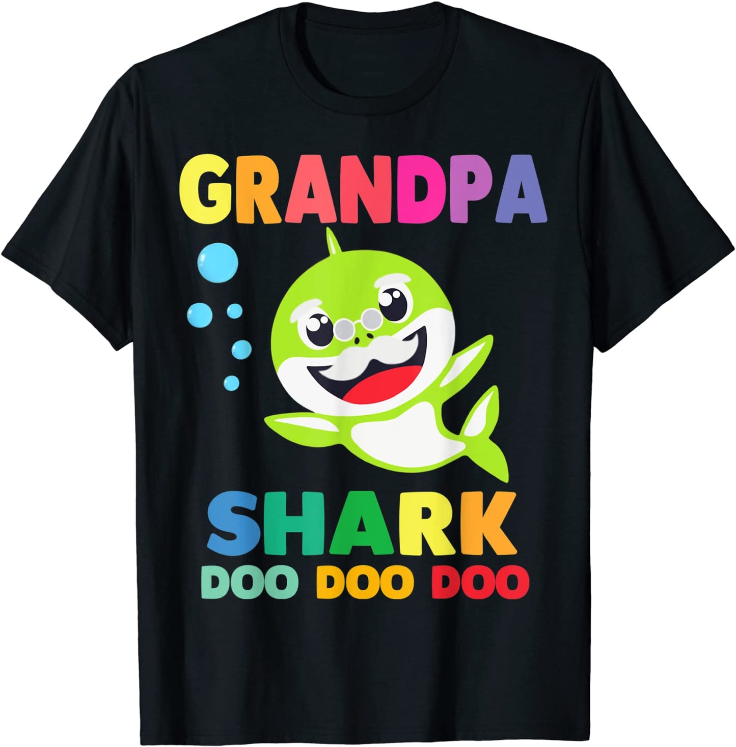 Grandpa Shark Shirt Doo Doo Grandma Mommy Daddy Baby Tee T-Shirt