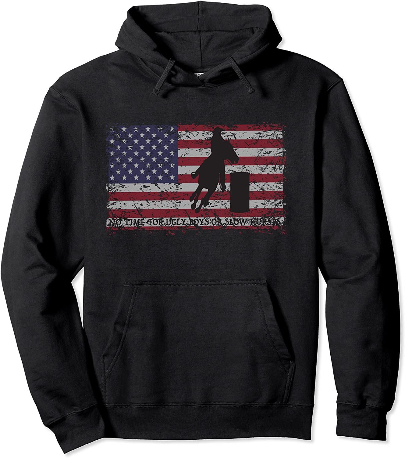 Barrel racing hoodie horse racing and rodeo girls shirt