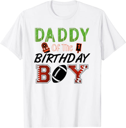 Football Funny Birthday 1st 3rd 5th Party Sports T-Shirt
