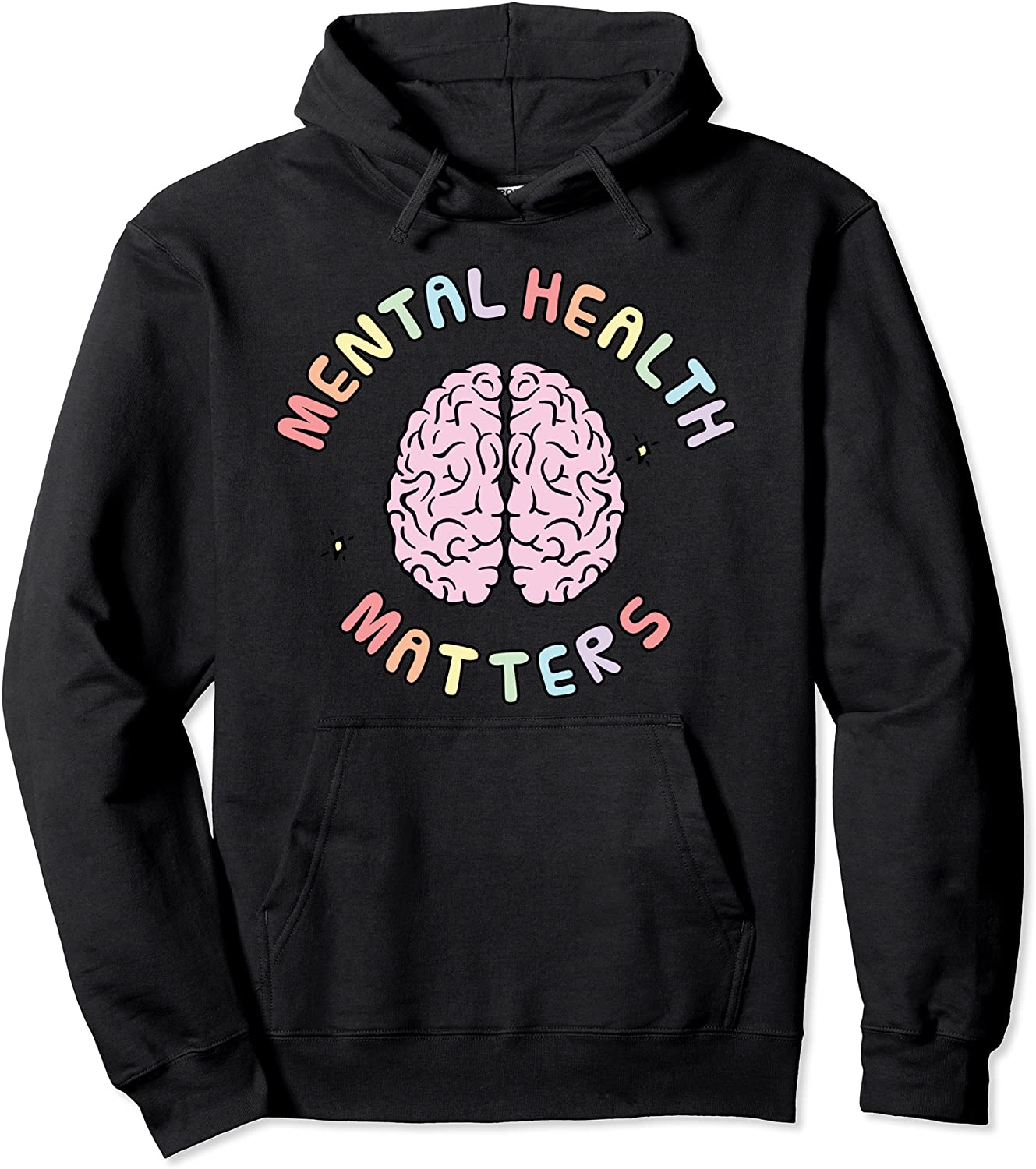 Mental Health Matters Awareness Human Brain Healthy Talks Pullover Hoodie