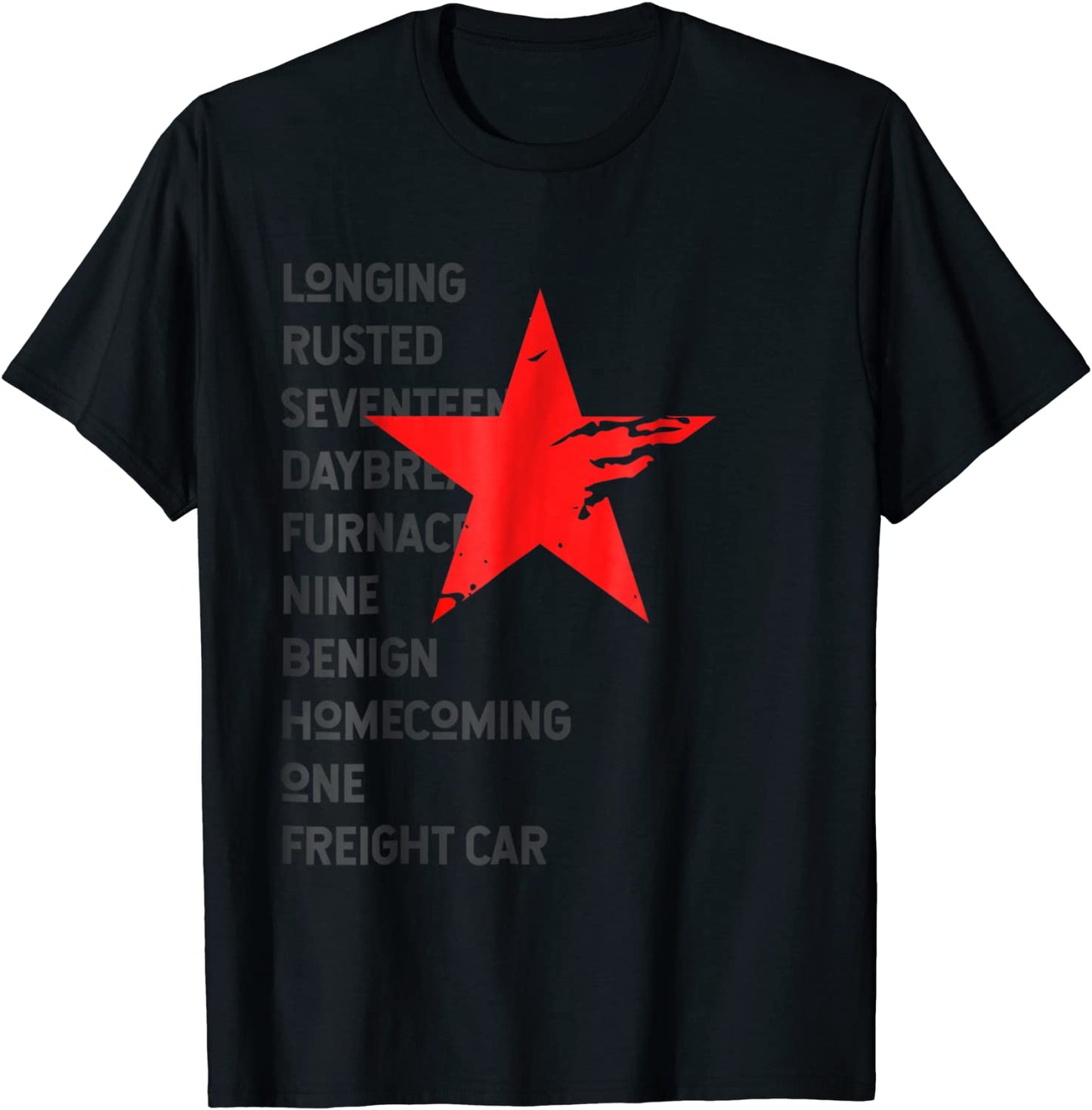 Red Soldier Trigger Words Winter Star Hero T-Shirt