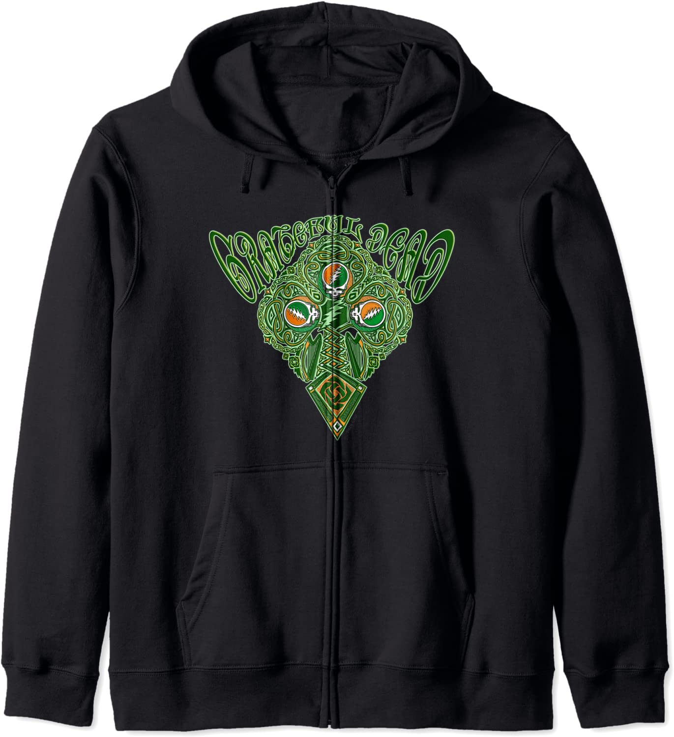 Celtic Shamrock - Not Fade Away Grateful Tortuga Apparel Hoodie