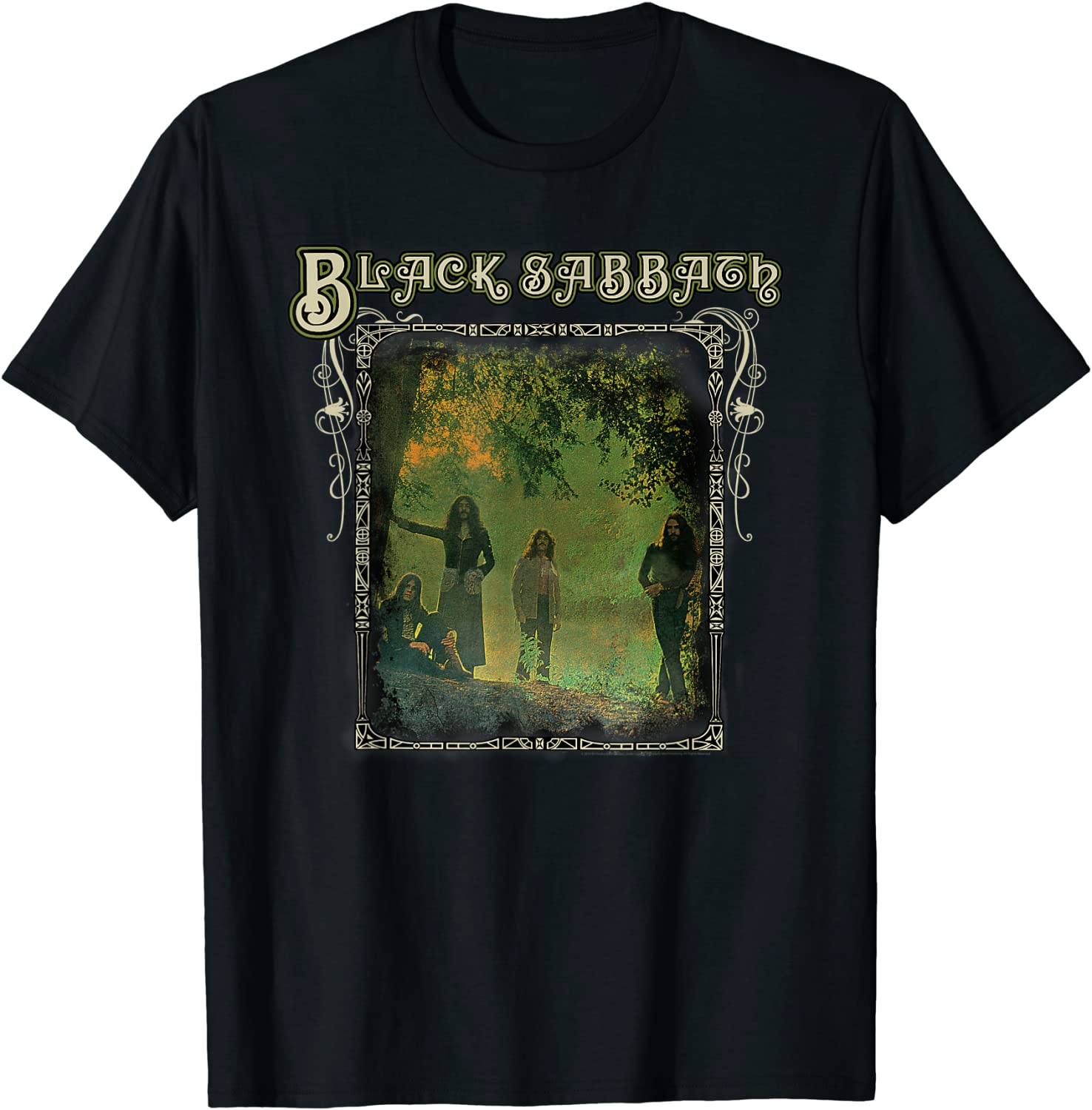 Black Sabbath Official Trees Photo Framed T-Shirt