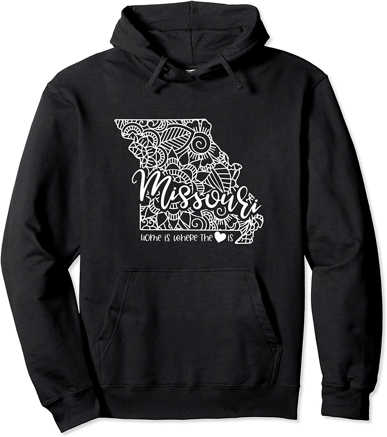 Home Is Where The Heart Is Missouri State Gift Pullover Hoodie