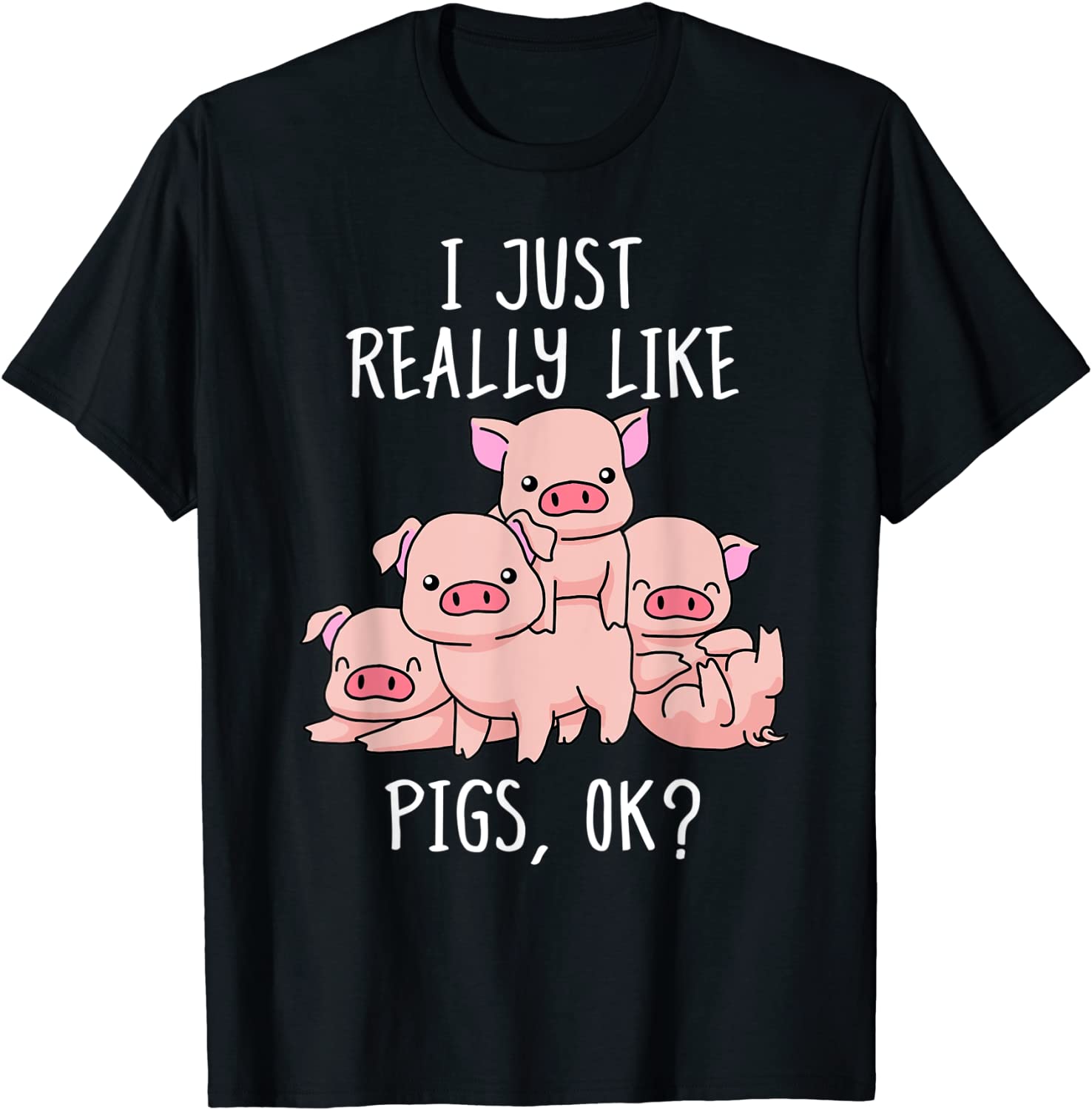 Love Pig Shirt Women Pig Gifts Pigs Tshirt Men Cute Swine T-Shirt