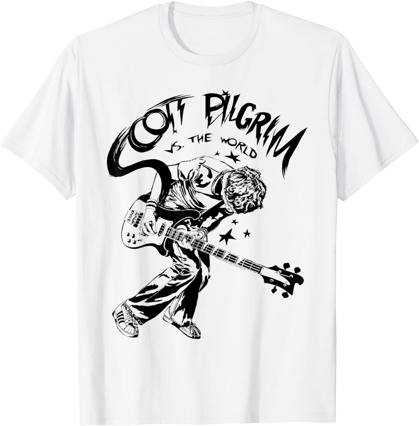 Scott Pilgrim Vs The World Bass Solo Sketch T-Shirt