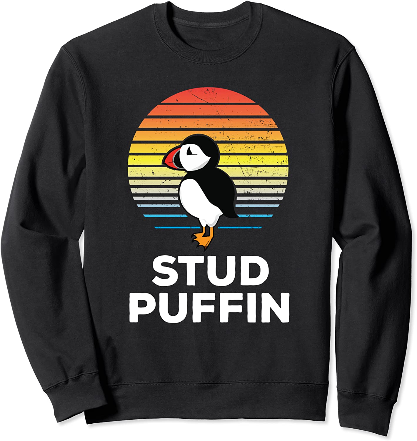 Stud Puffin - Funny Seabird Animal Lover Stud Muffin Sweatshirt