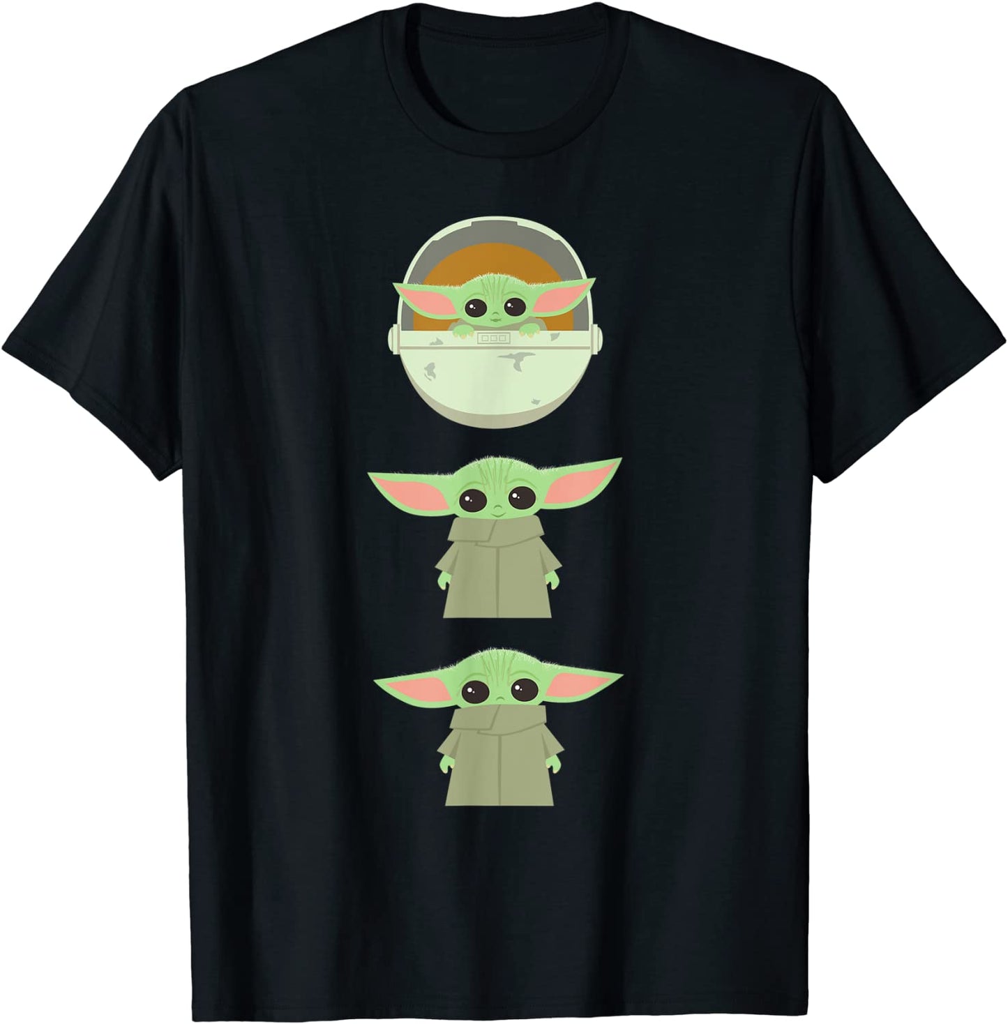 Star Wars The Mandalorian The Child Cartoon Poses T-Shirt