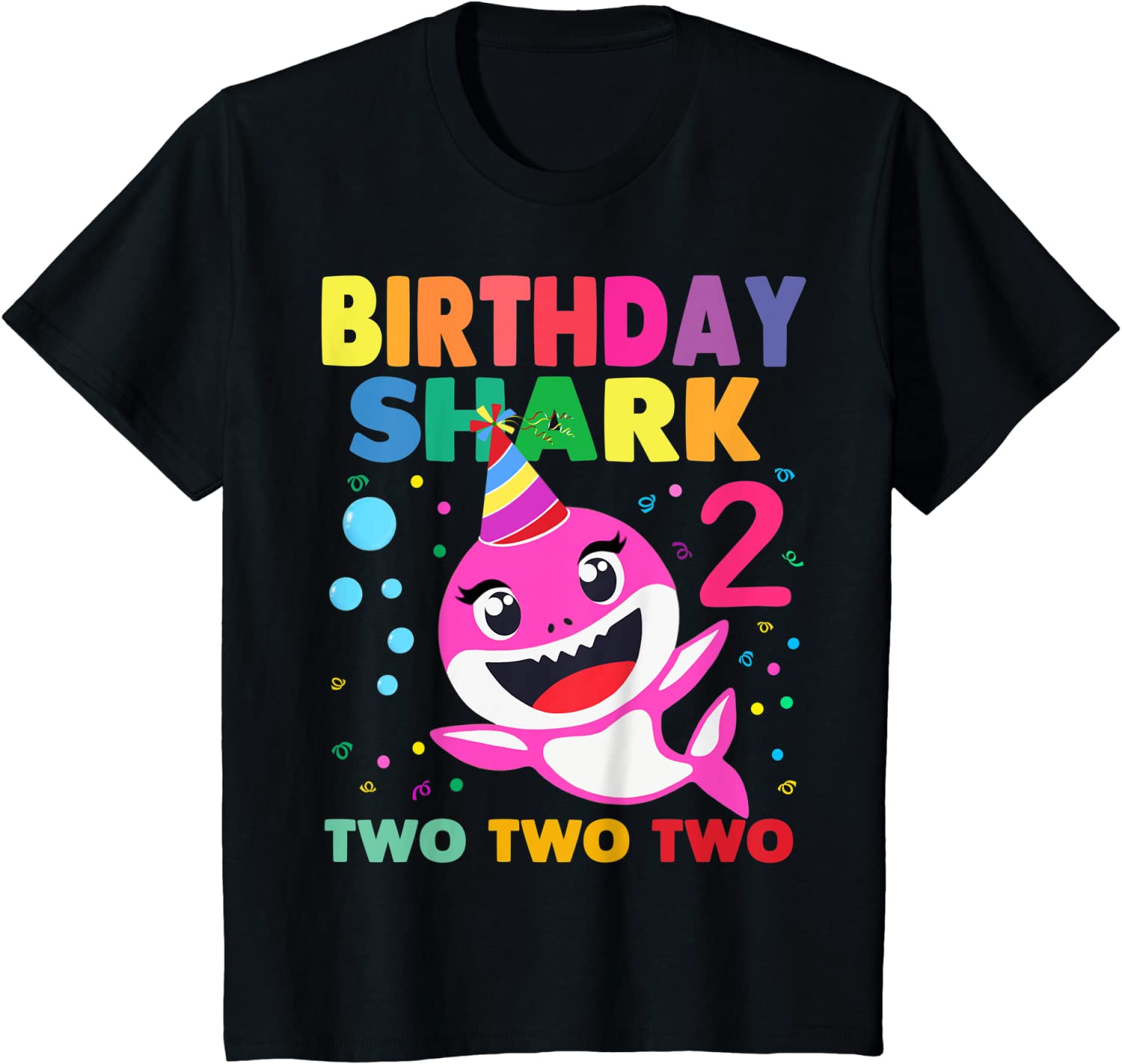 Kids Baby Cute Shark Birthday girl 2 Year Old Gift - Doo Doo Doo T-Shirt