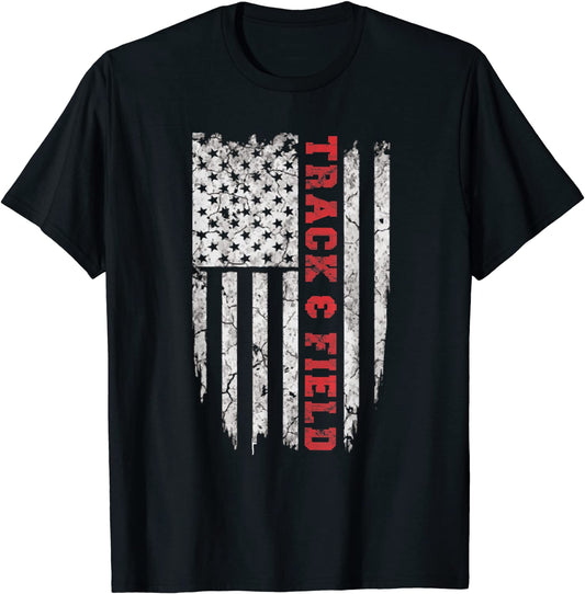 American Sport Track field T-Shirt USA Tee Shirts