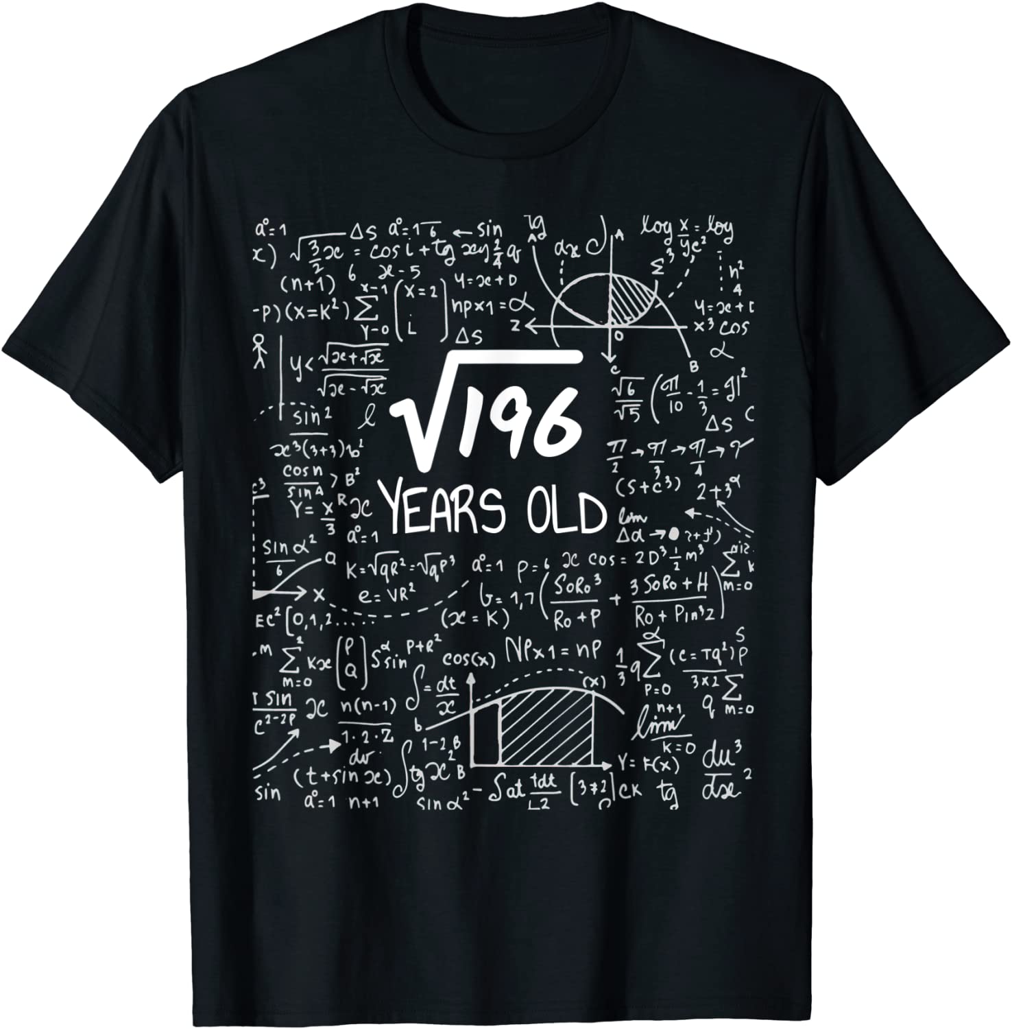 14th Birthday Square Root of 196 14 Years Old T-Shirt