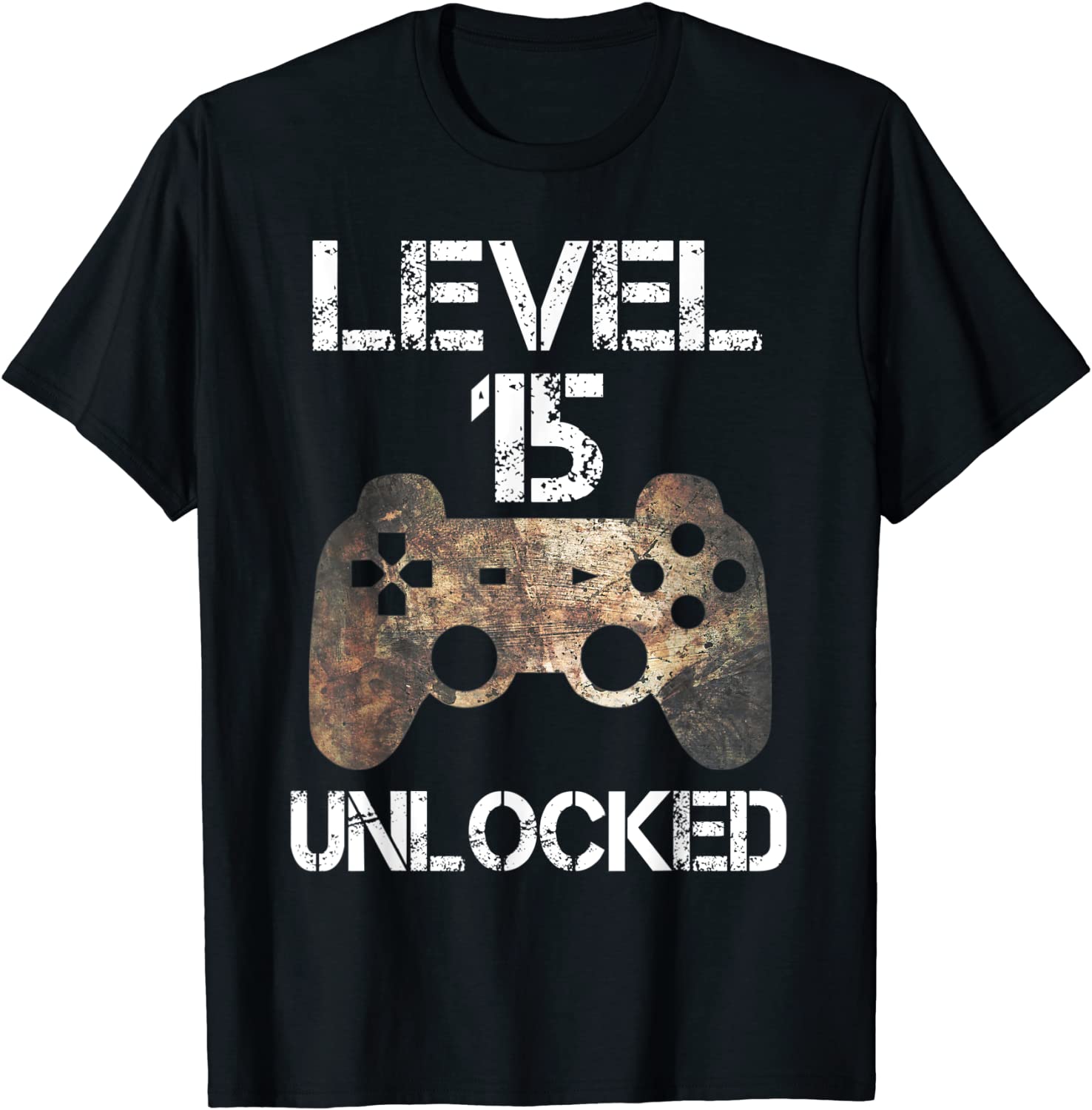 Level 15 Unlocked 15th Birthday 15 Year Old Gamer Boys T-Shirt