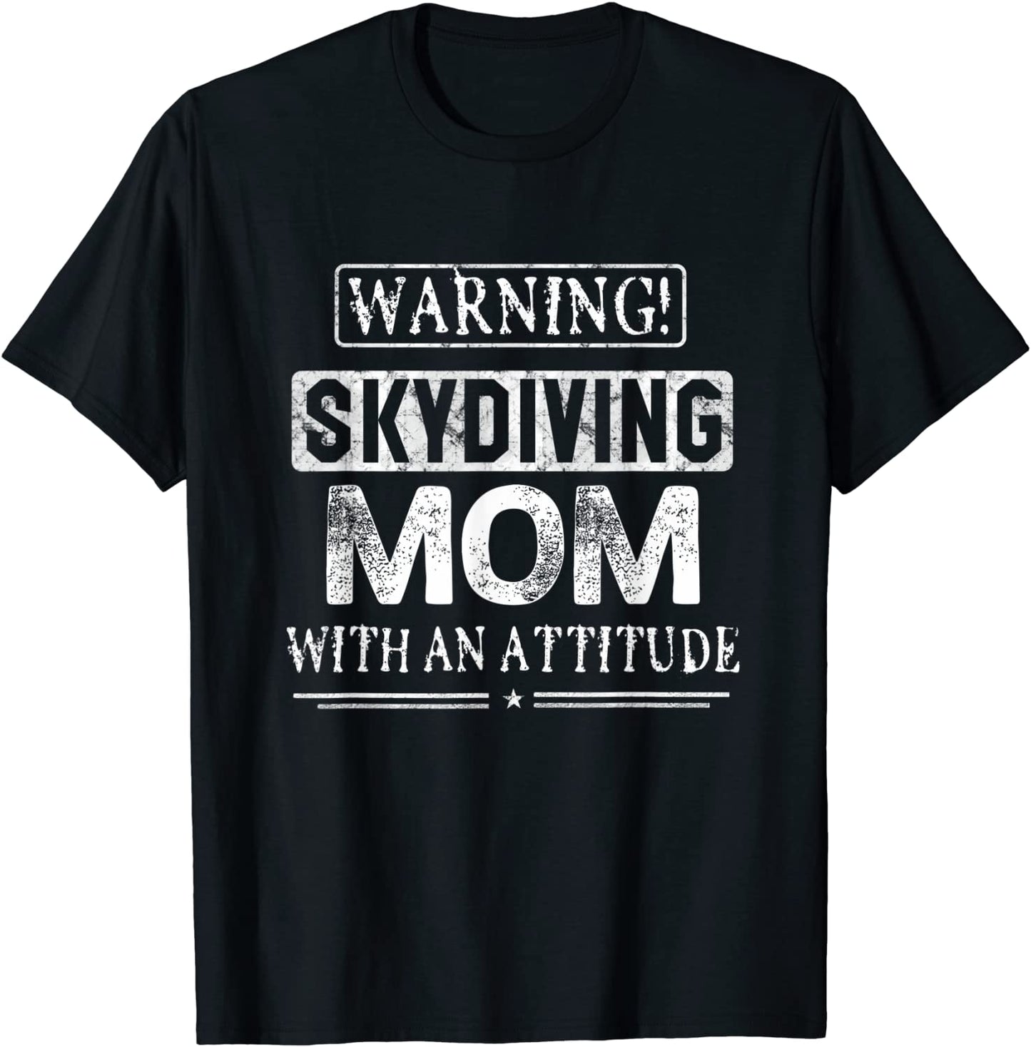 Warning Skydiving Mom T-shirt For Women Funny Sport Gift
