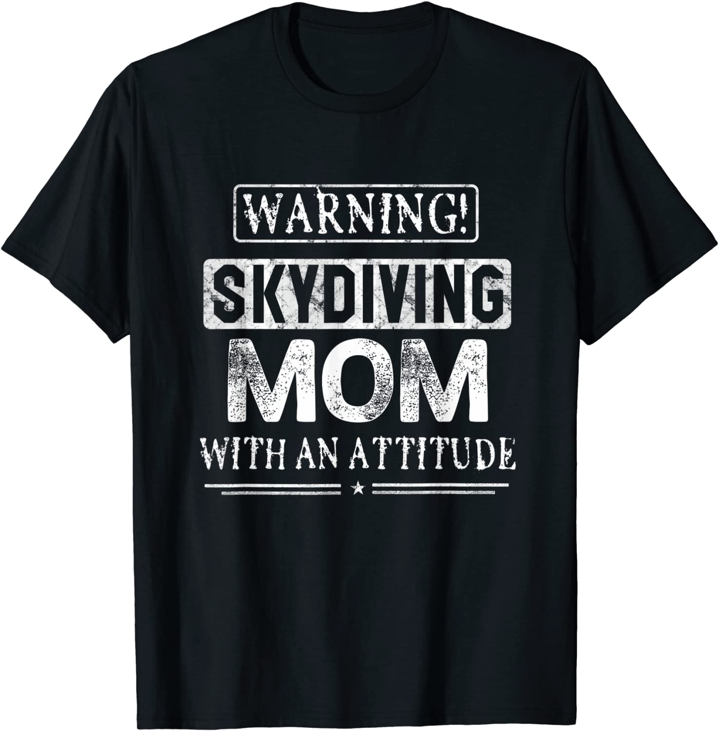 Warning Skydiving Mom T-shirt For Women Funny Sport Gift