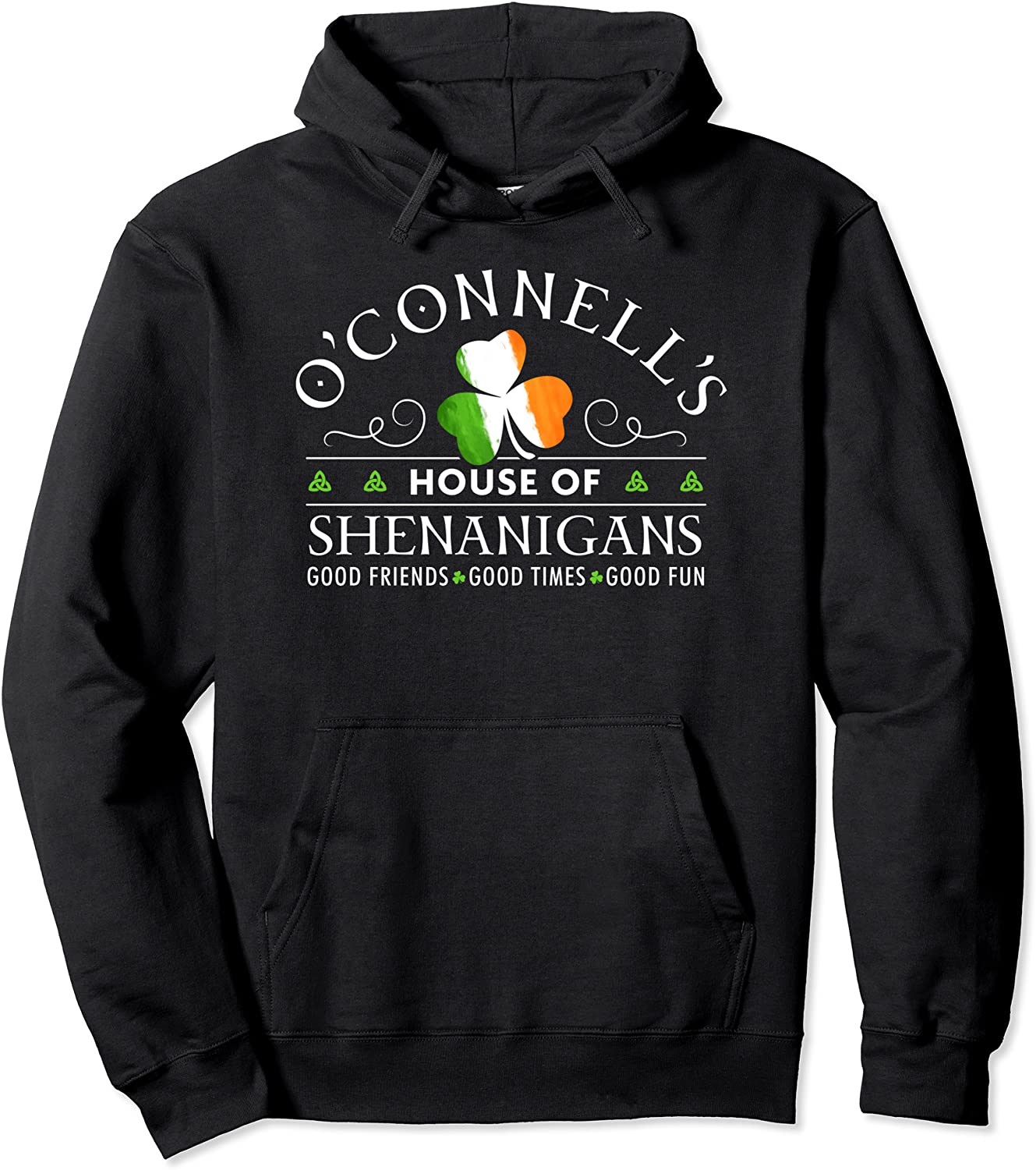 OConnell House of Shenanigans Irish Family Name Pullover Hoodie