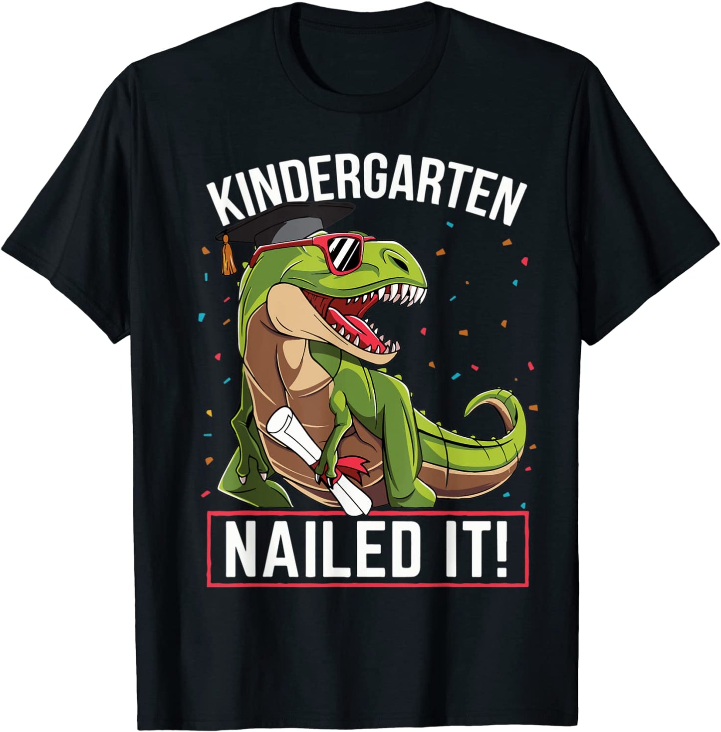 Official Kindergarten Graduation T-Rex Dinosaur Boys Gifts T-Shirt