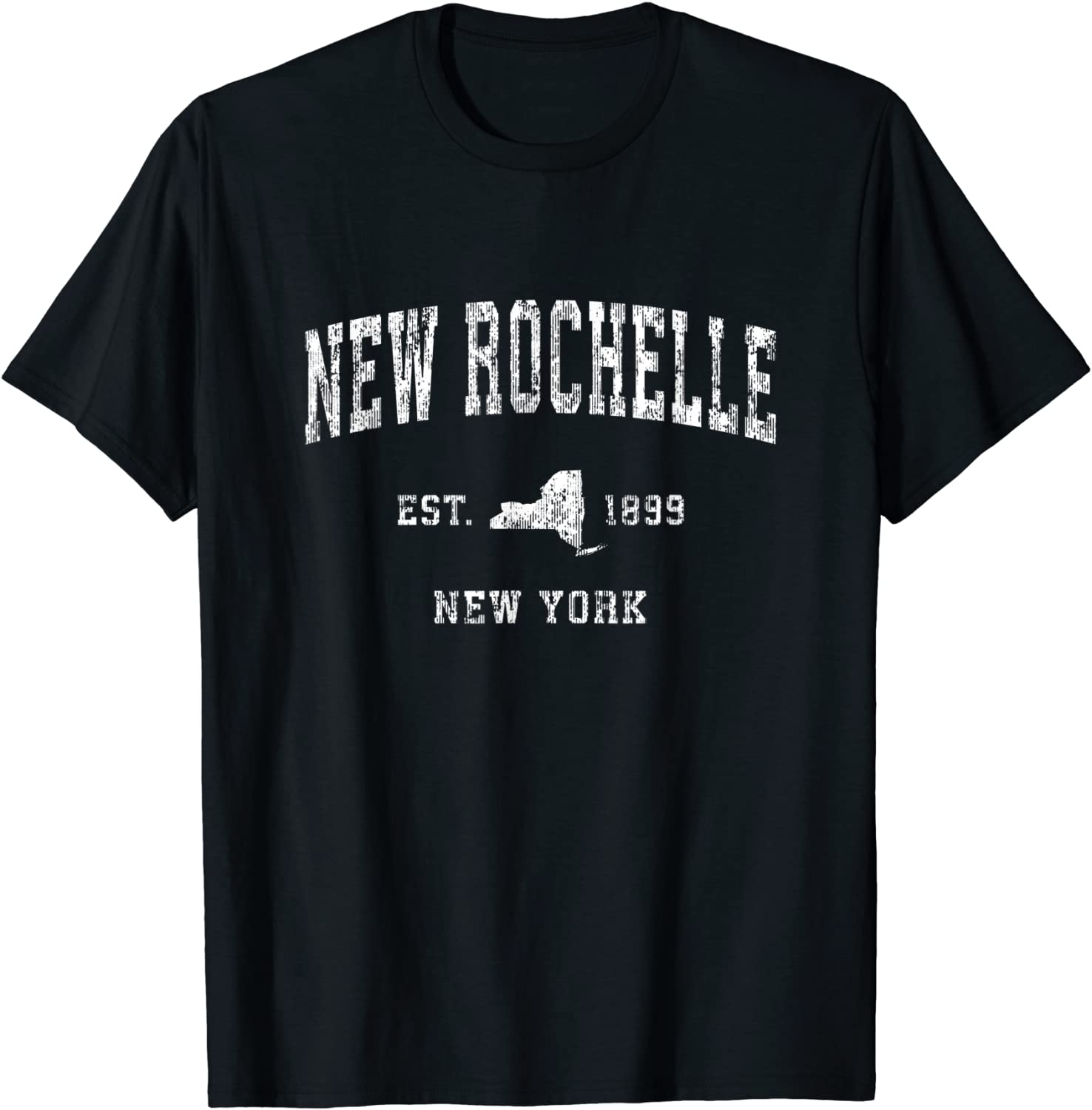 New Rochelle New York NY Vintage Athletic Sports Design T-Shirt