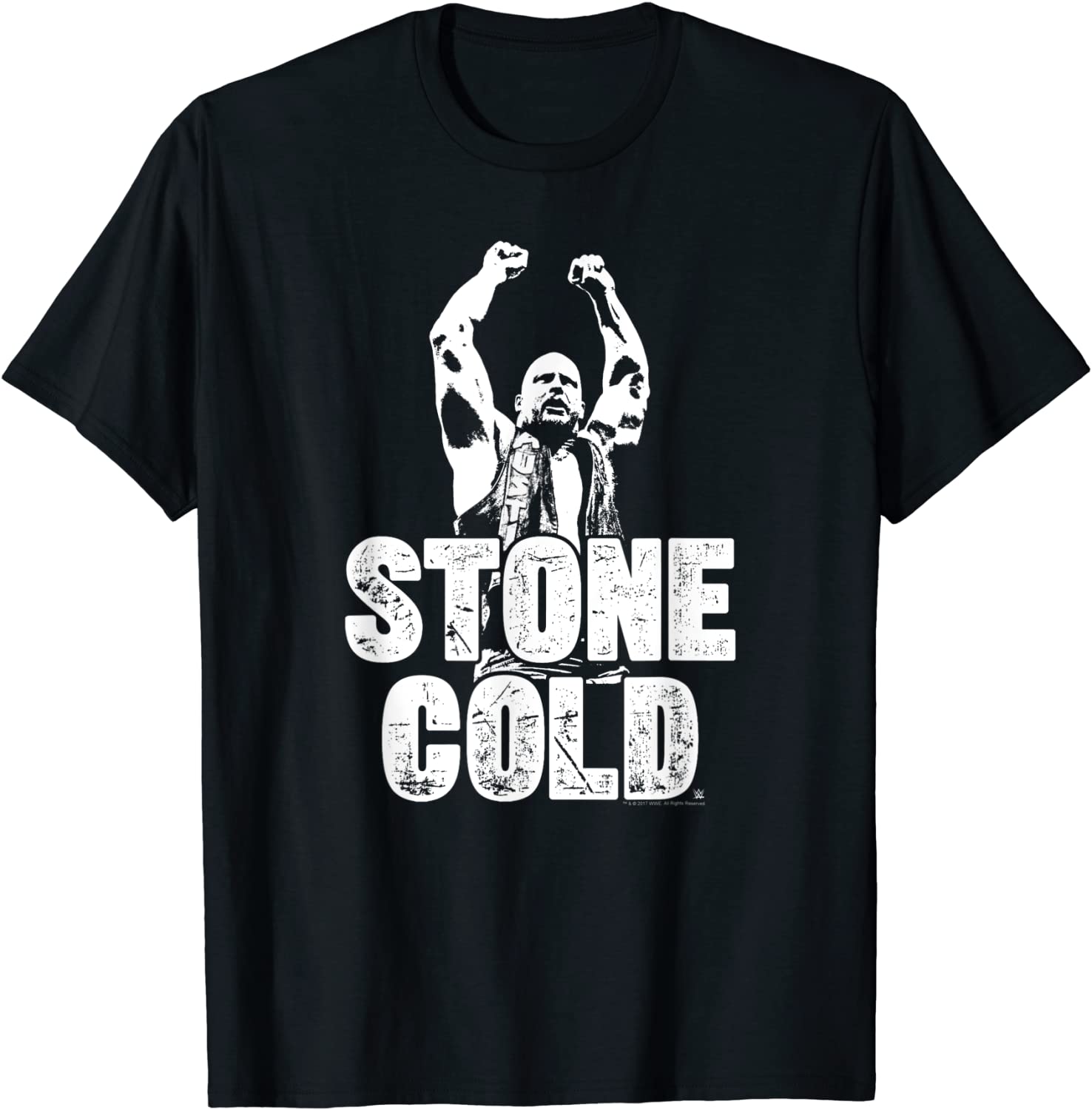 WWE Stone Cold Arms Up 1 Color T-Shirt