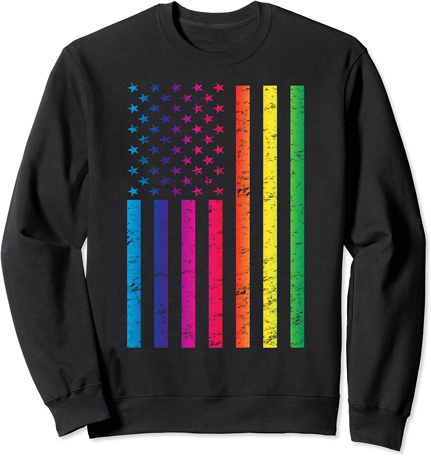 American Flag Gay Pride Rainbow LGBT Diversity 2020 Sweatshirt