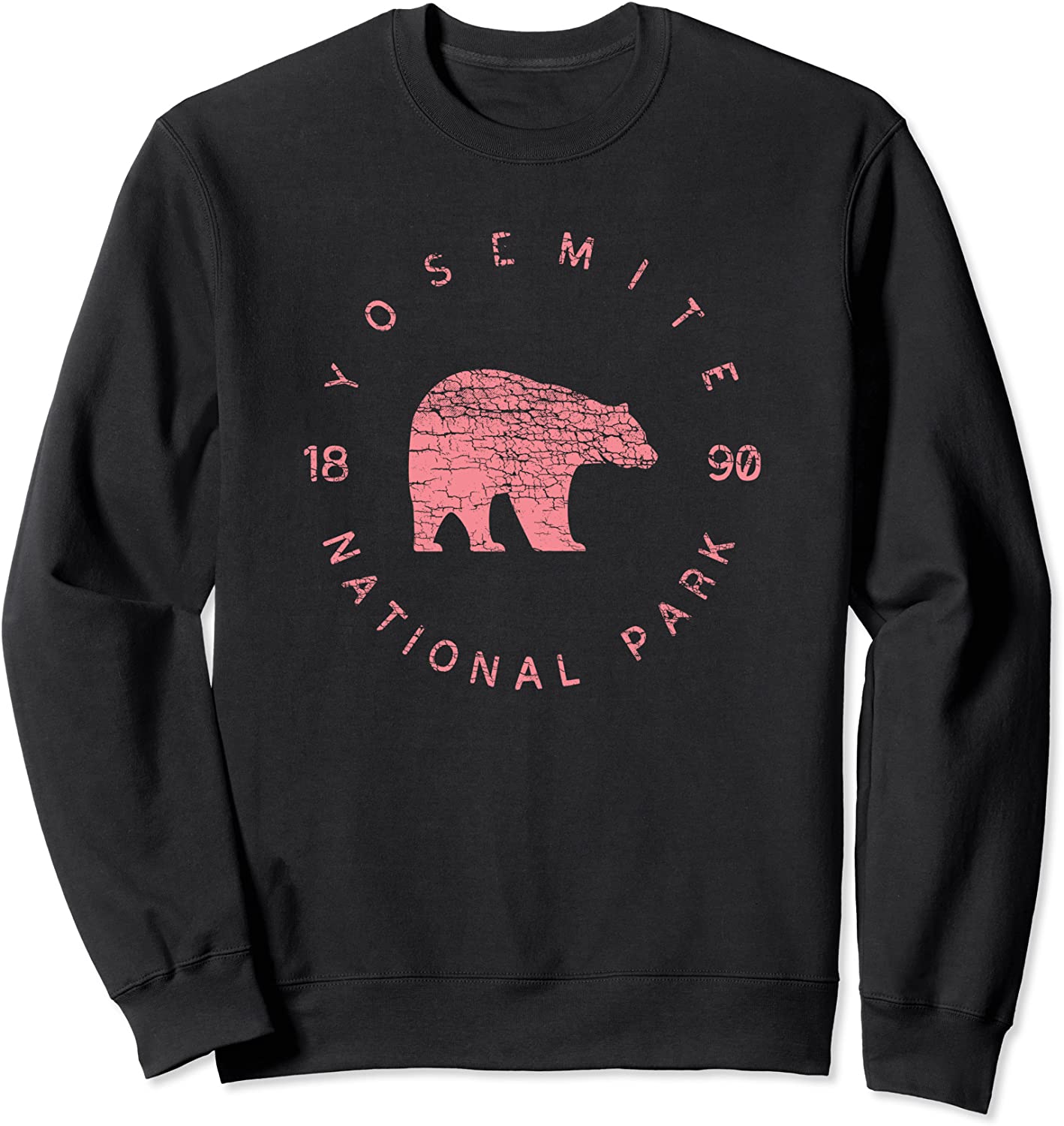 Yosemite National Parks Shirt Design Pink Summer Vacation US Sweatshirt