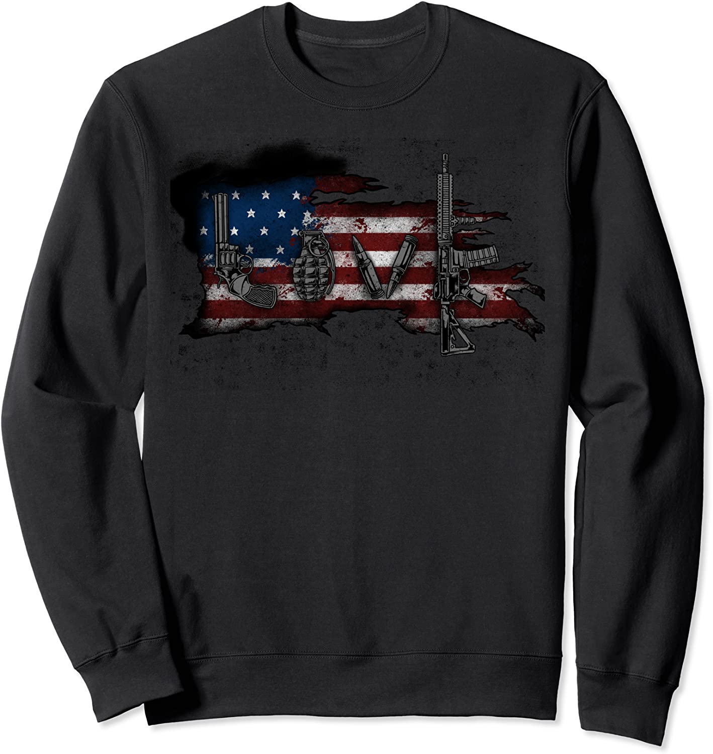 Gun Love Shirt Handgun Grenade Men Women 2A Gift Sweatshirt