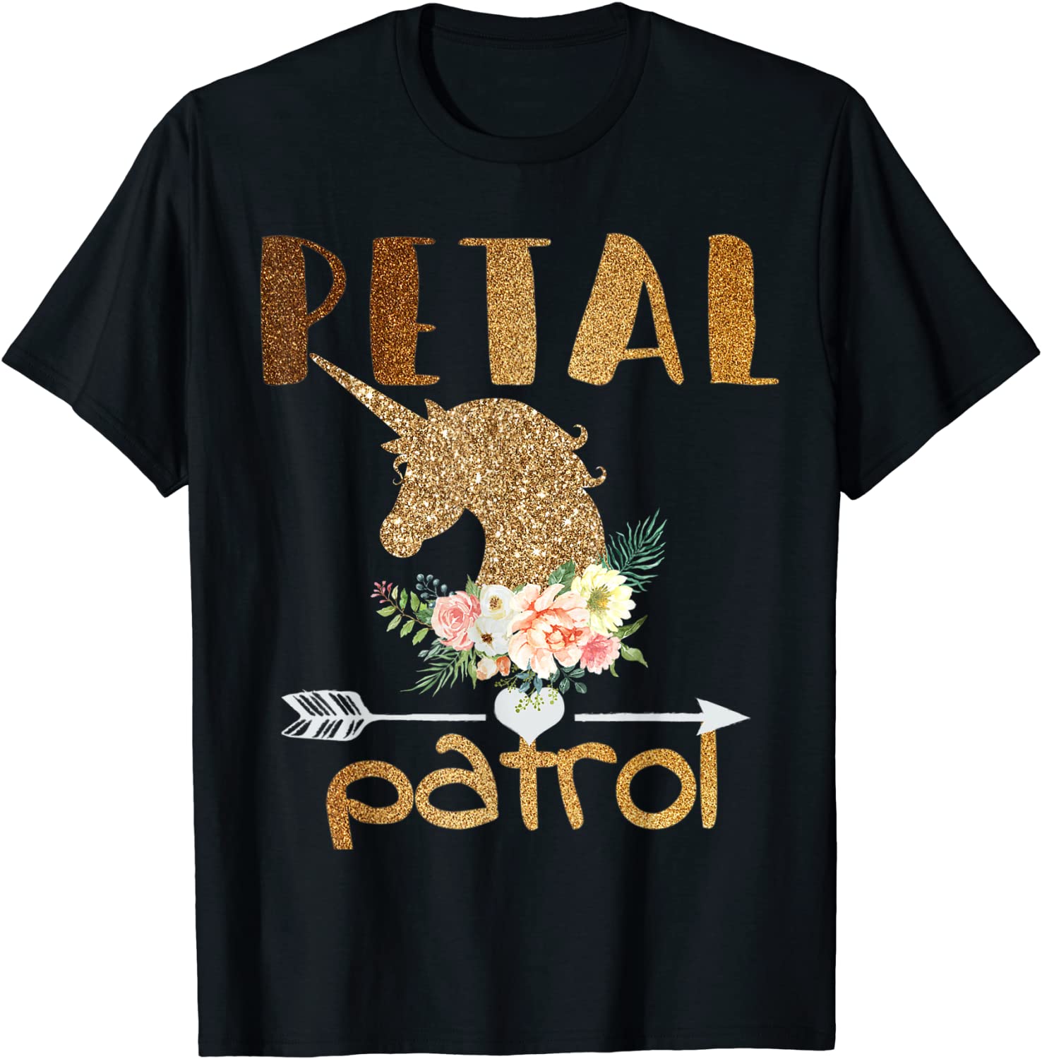 Petal Patrol Wedding Gift Flower Girls Bridal Party Cute T-Shirt