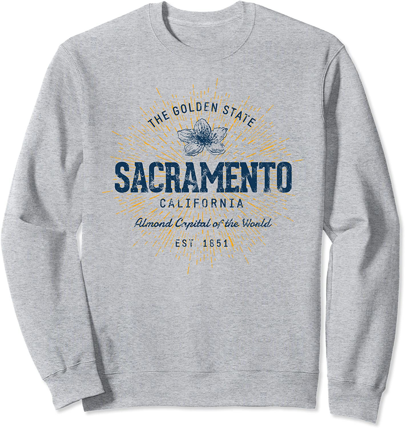 Vintage Retro Style Sacramento Sweatshirt