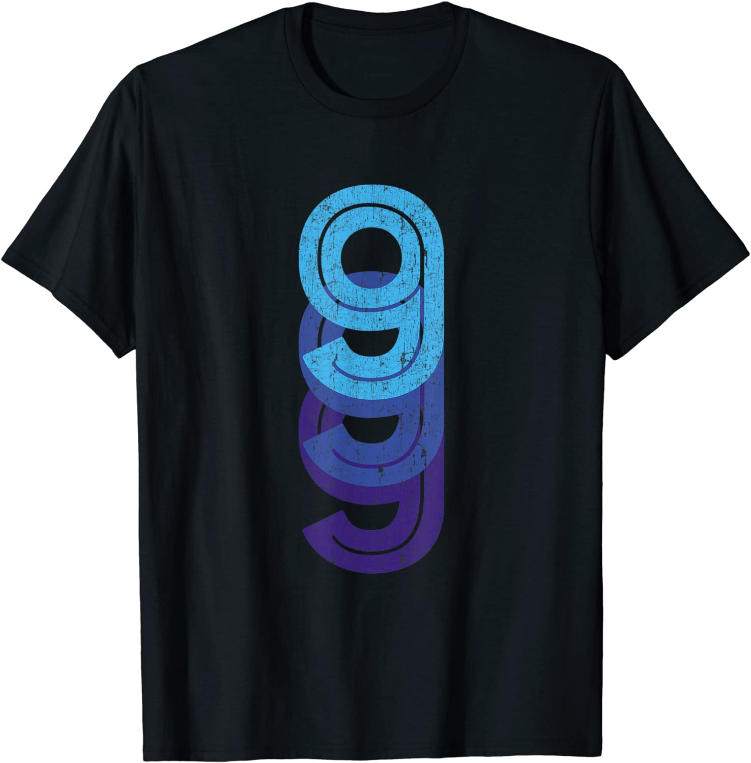 9 Lucky Number 9th Year Birthday Age Sports Team T-Shirt