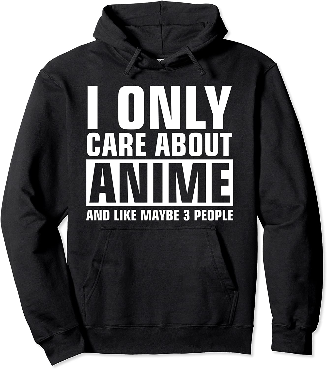 I Only Care About Anime Pullover Hoodie