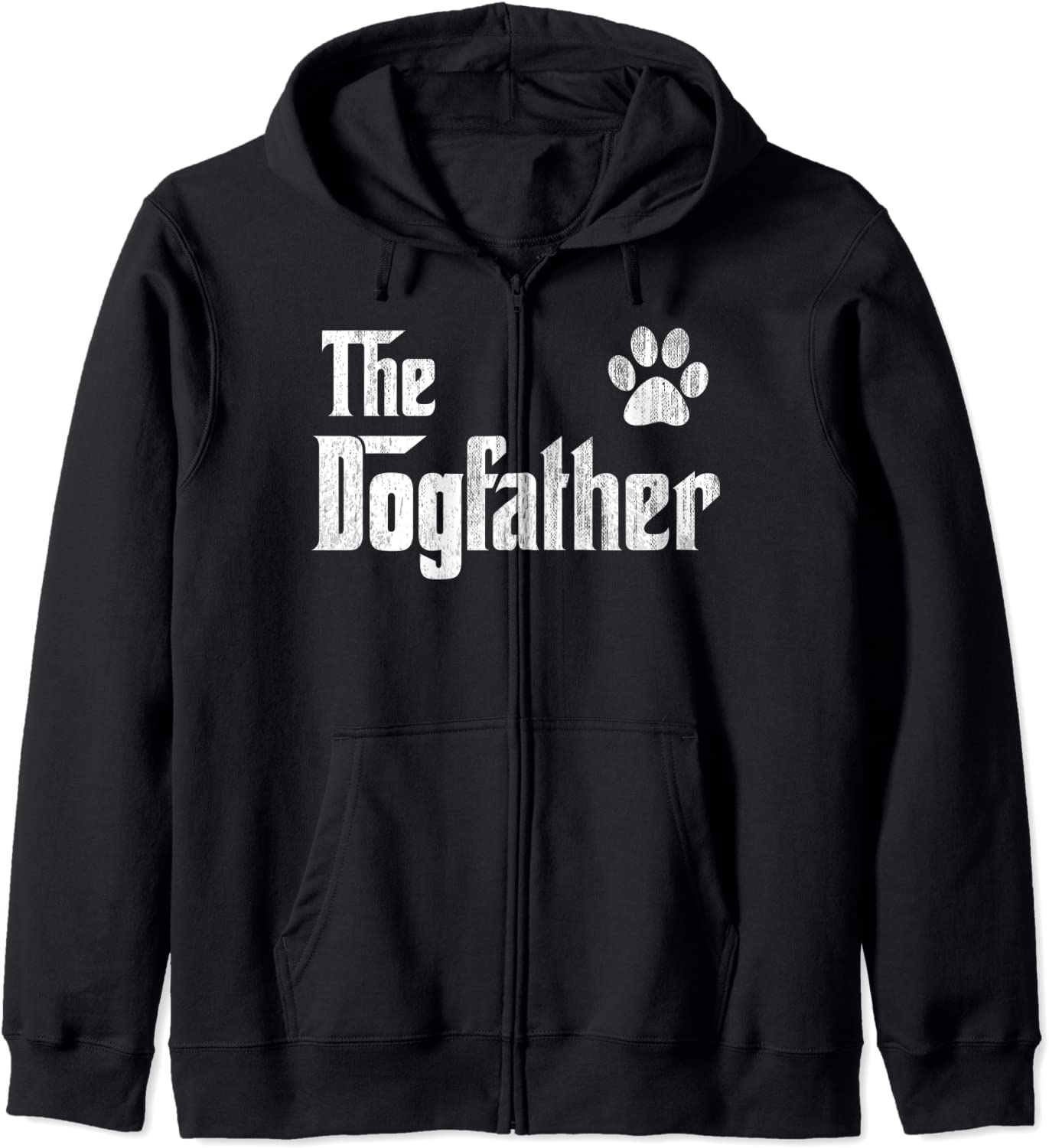 The Dogfather Gift for Dog Dad gift for Men Best Dog Dad Paw Hoodie