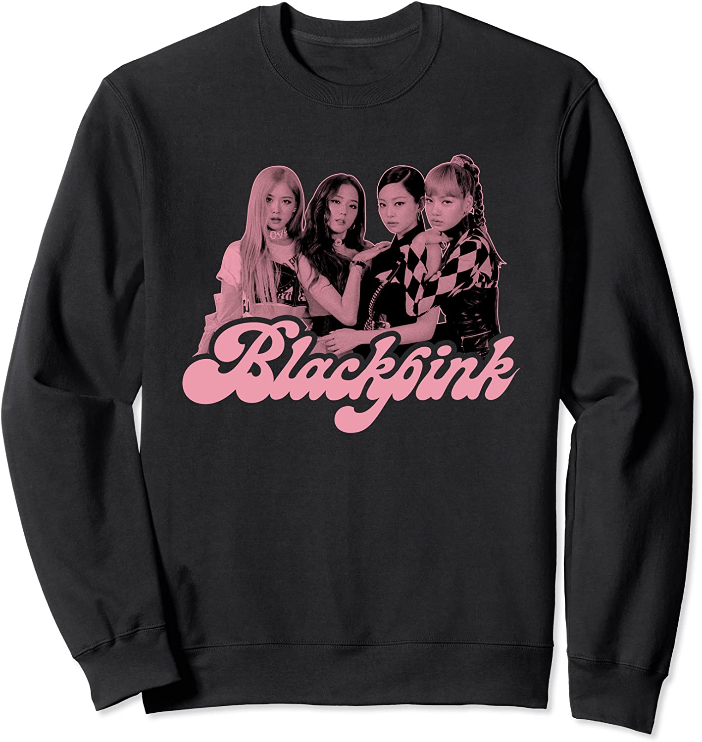 BLACKPINK Official Pink Photo Sweatshirt