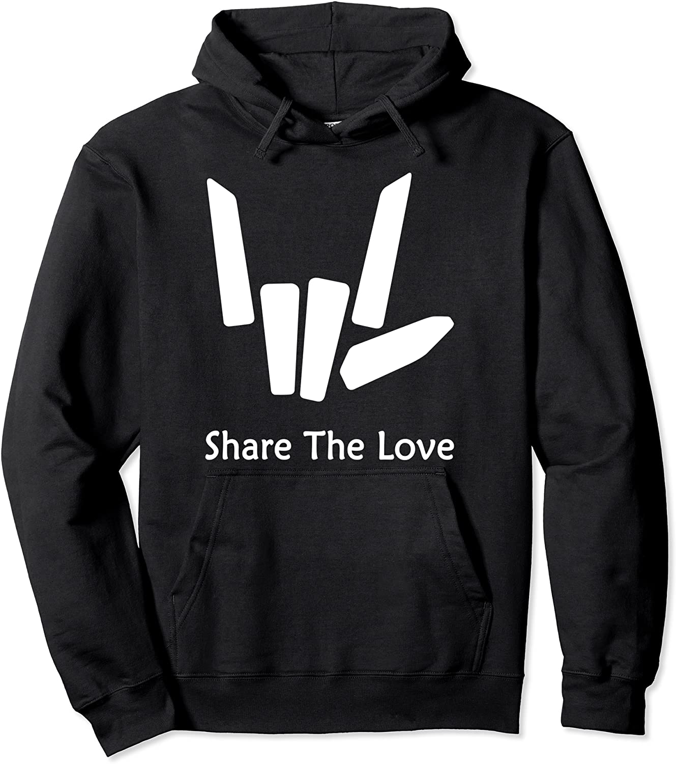 Cute Share the Love for Young Boys and Girls Pullover Hoodie