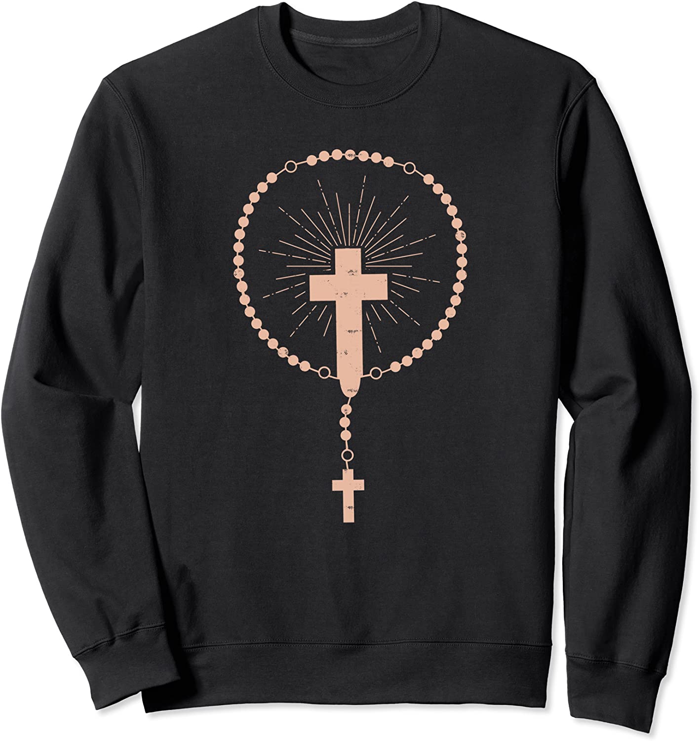 Rosary Virgin Mary God Jesus Faith Religious Catholic Gift Sweatshirt