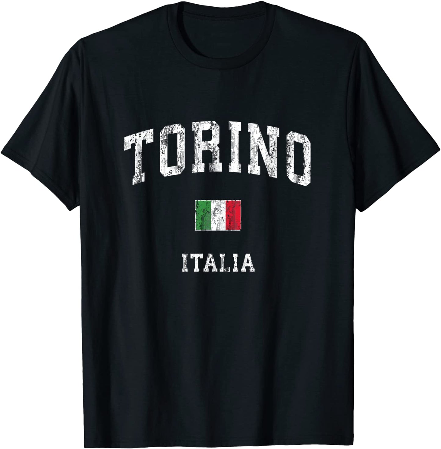 Turin Italy Torino Italia Vintage Athletic Sports Design T-Shirt
