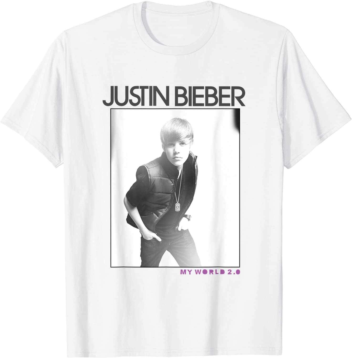 Justin Bieber Official My World 20 Photo T-Shirt