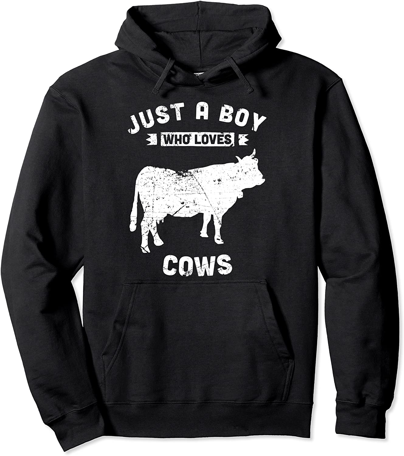 Just a boy who loves cows - cow Pullover Hoodie