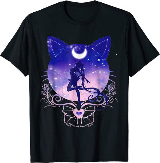 Cat-Moon Sailor T-Shirt T-Shirt