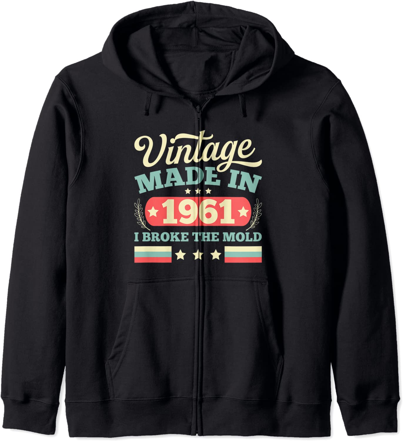 Vintage Made In 1961 Birthday Gift Retro Hoodie